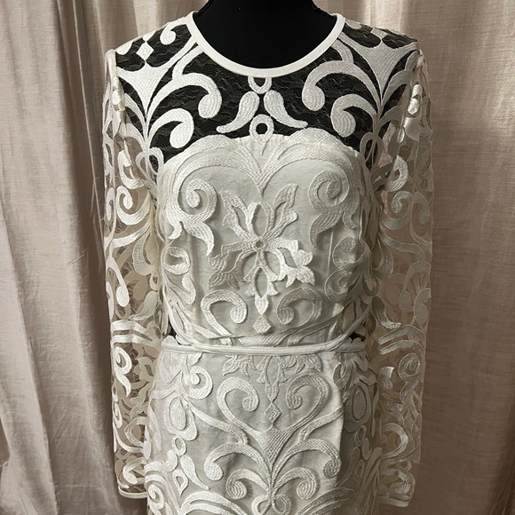 Lace See Thru Finders Mini Dress - Picture 1 of 4